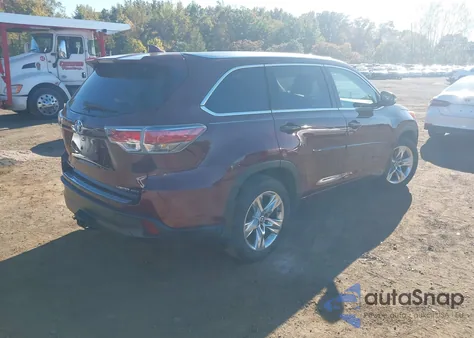 2016 Toyota Highlander Limited V6 from USA, damaged, VIN 5TDDKRFH0GS258684